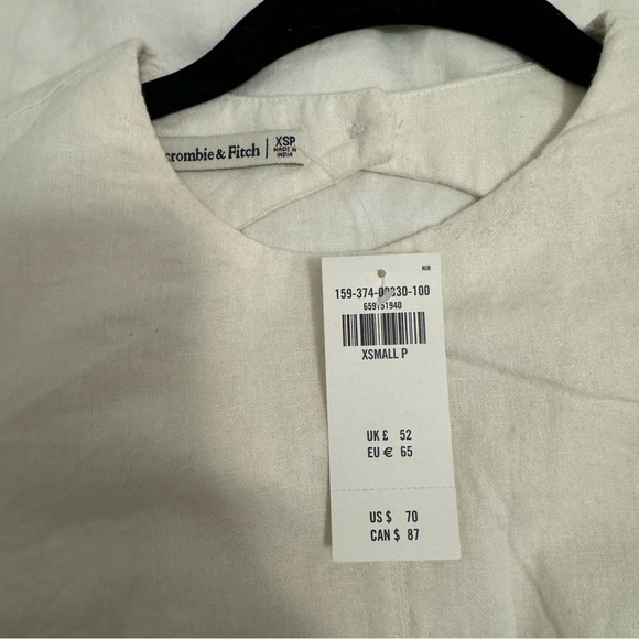 NWT Abercrombie Linen Blend Shell Dress - Picture 5 of 6